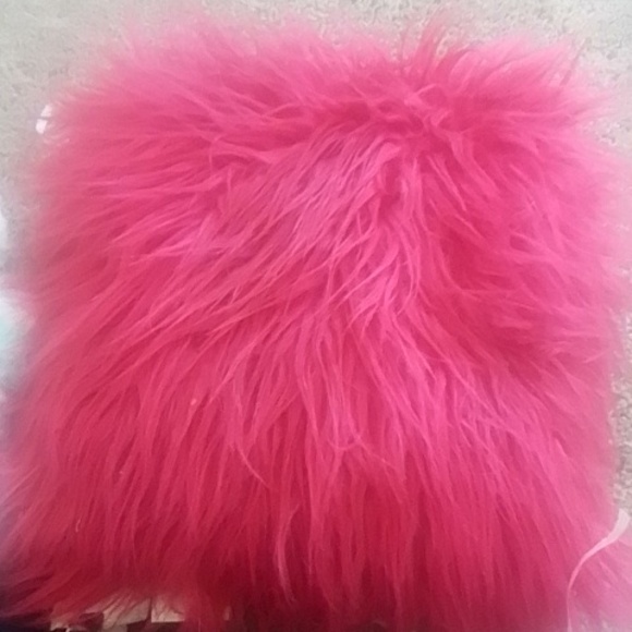 Y2K pink fluffy pillow - Picture 1 of 1